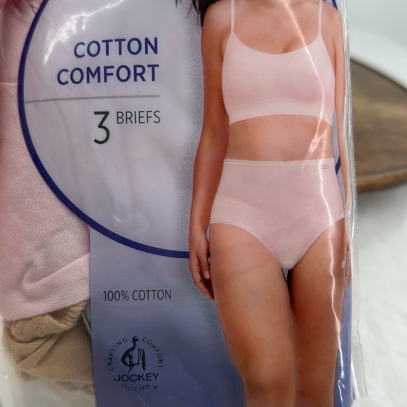 Jockey Underwear Wm 10 (3XL) Elance Cotton Comfort Briefs Plus 3 Pair Pack Panty - Picture 6 of 7